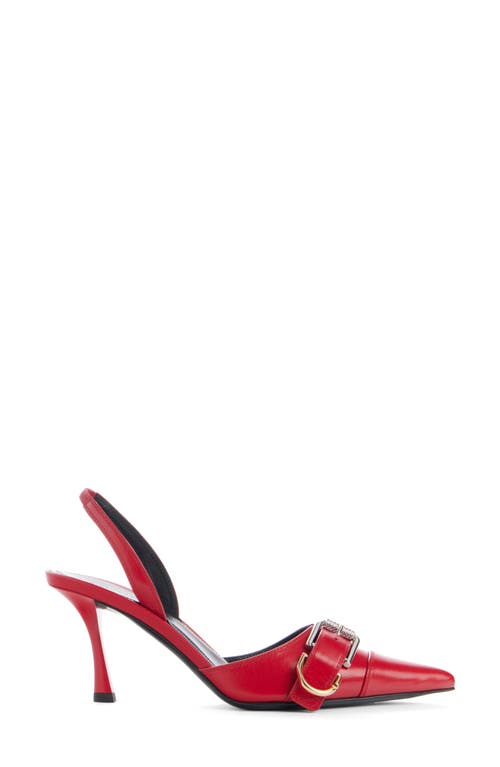 Givenchy Voyou Slingbacks In Leather In Red