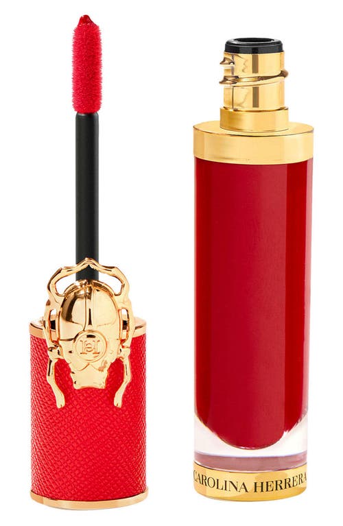 Carolina Herrera Good Girl Vinyl Liquid Lipstick In 211 Savage Red