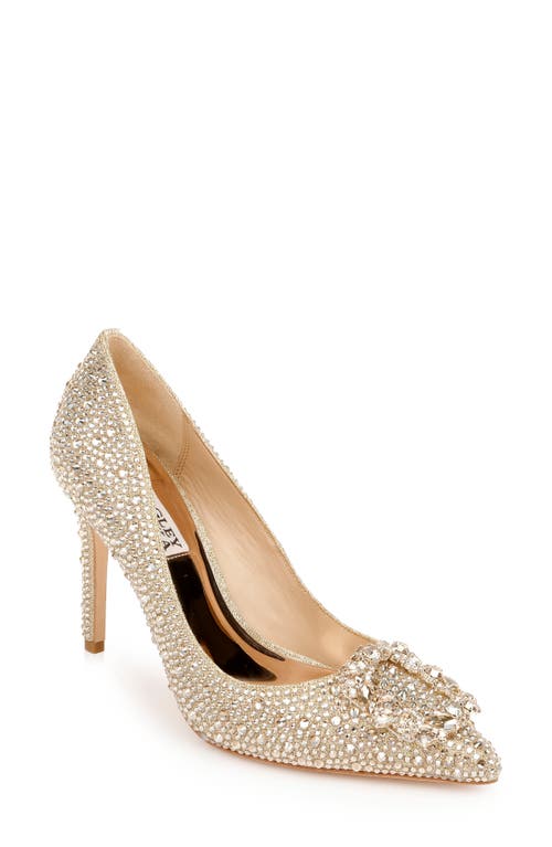 Badgley Mischka Collection Cher II Pointed Toe Pump in Platino