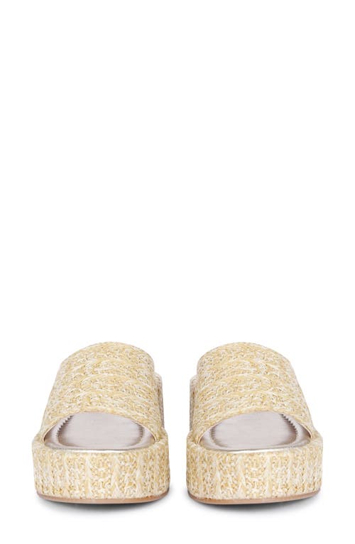 Saint G Betta Platform Wedge Slide Sandal In Natural