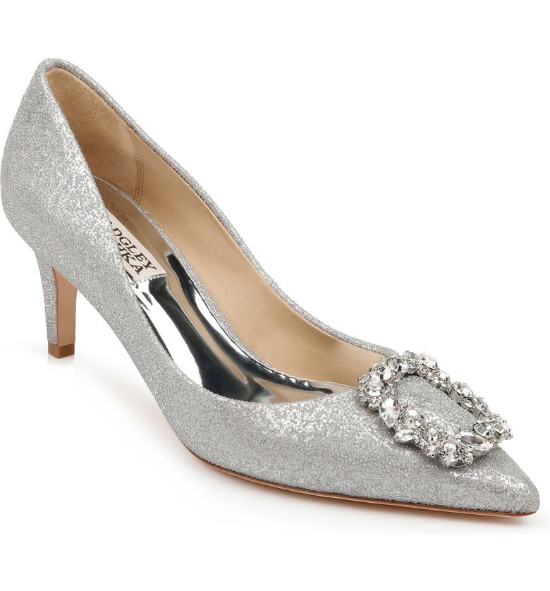 Badgley Mischka Collection Carrie Crystal Embellished Pump (Women ...
