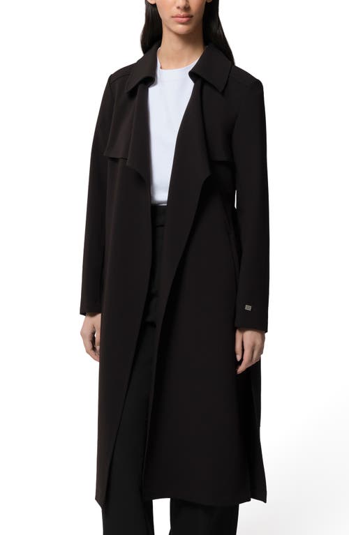 Soia & Kyo Dimitra Trench Coat In Black