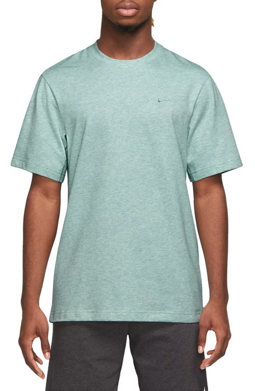 Shop Nike Primary Training Dri-fit Short Sleeve T-shirt In Mineral/heather