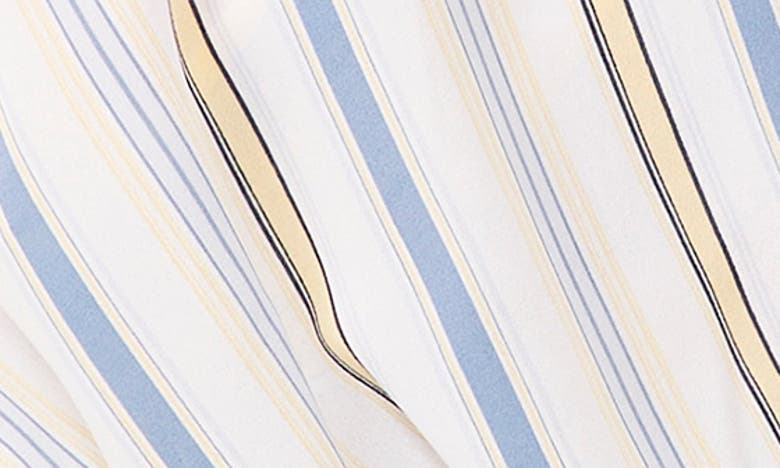 Shop Halogen ® Stripe Surplice Top In Bright White