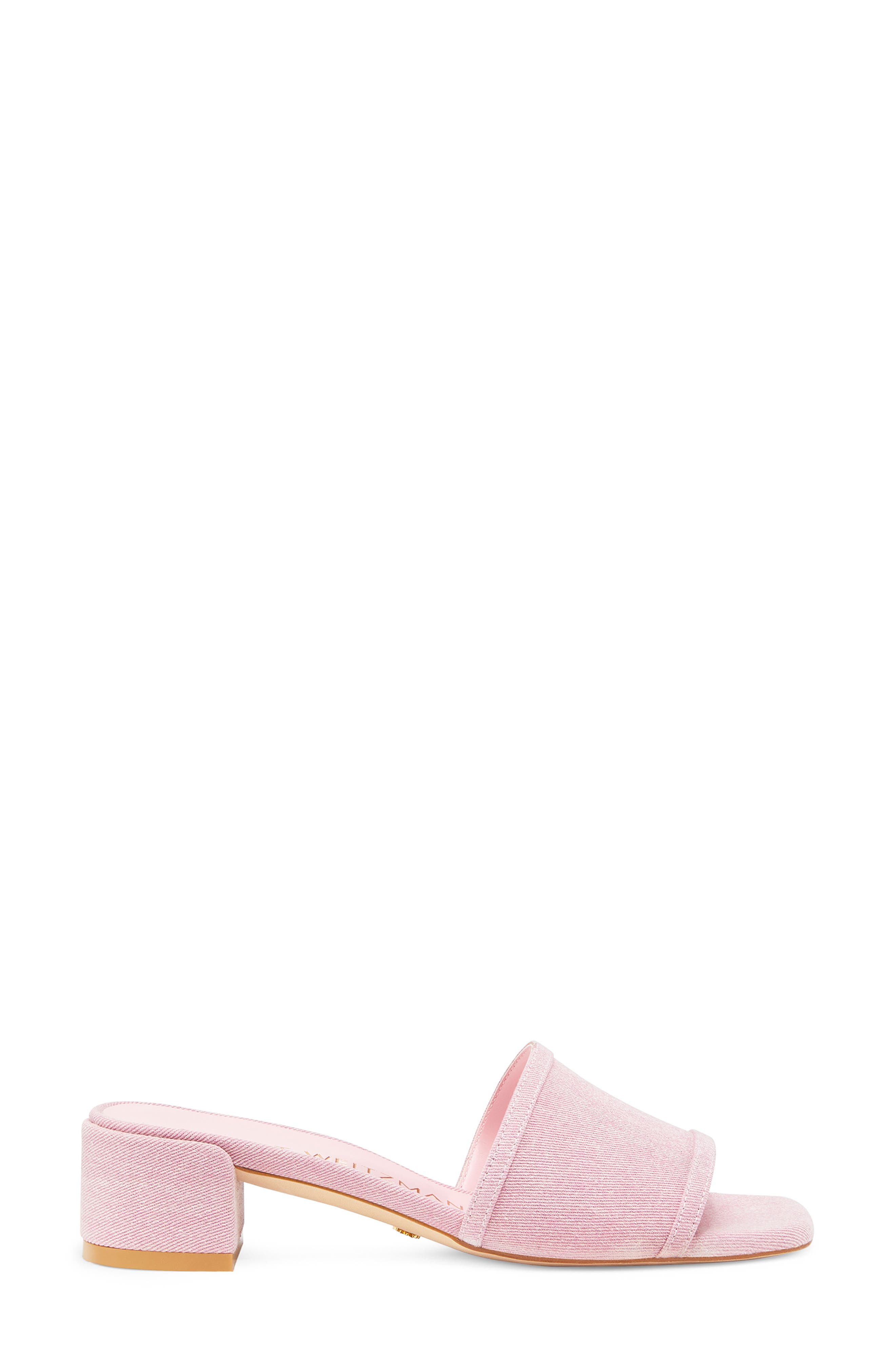 Light pink slide sandals