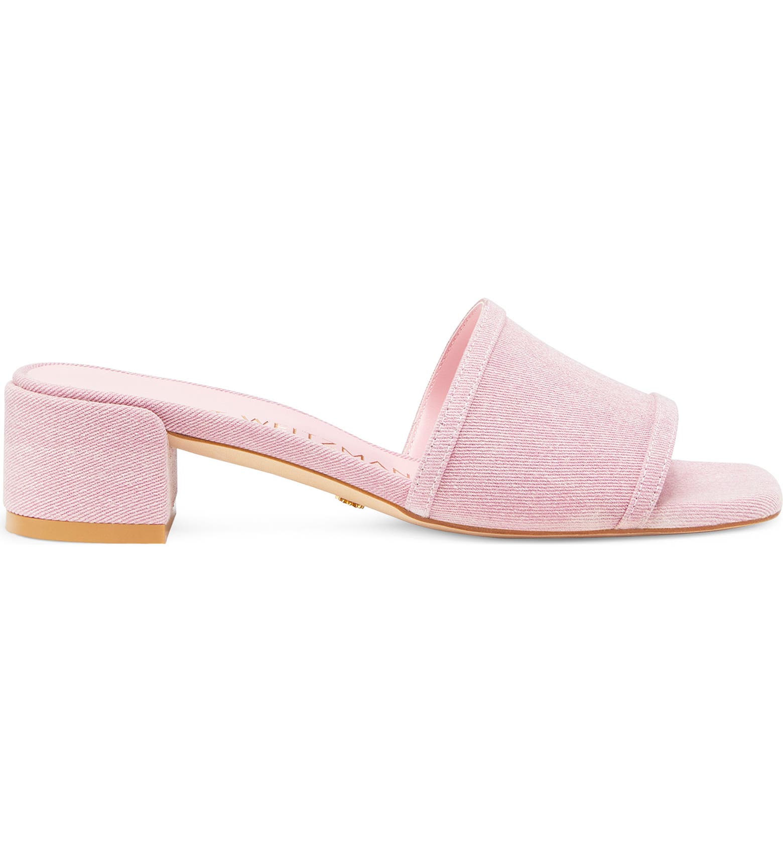 Light pink slide sandals