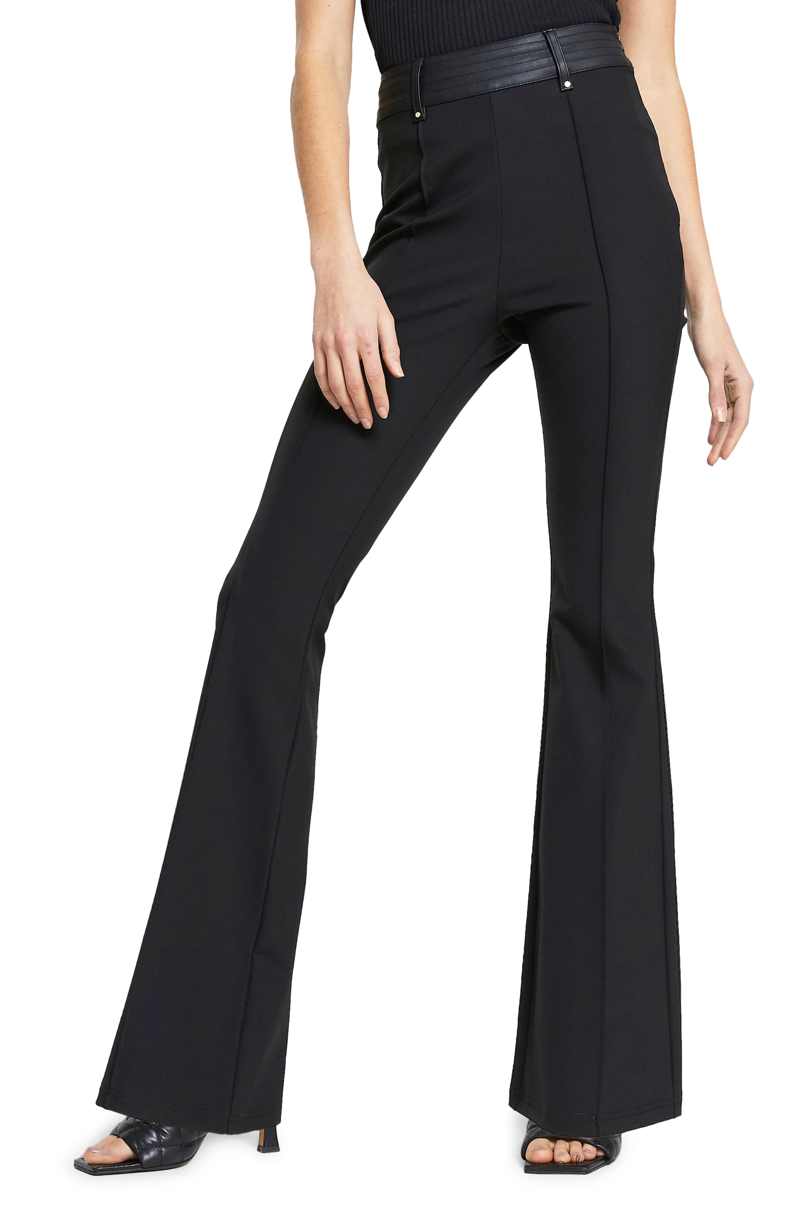 flare leg trousers