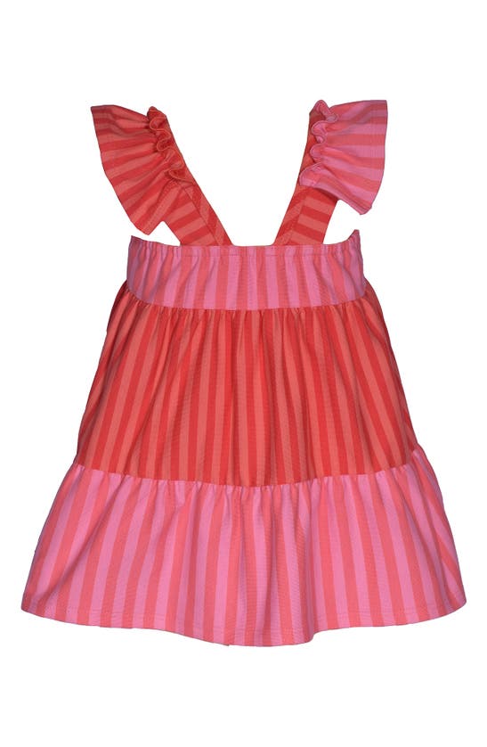 Shop Bonnie Jean Colorblock Stripe Dress In Pink