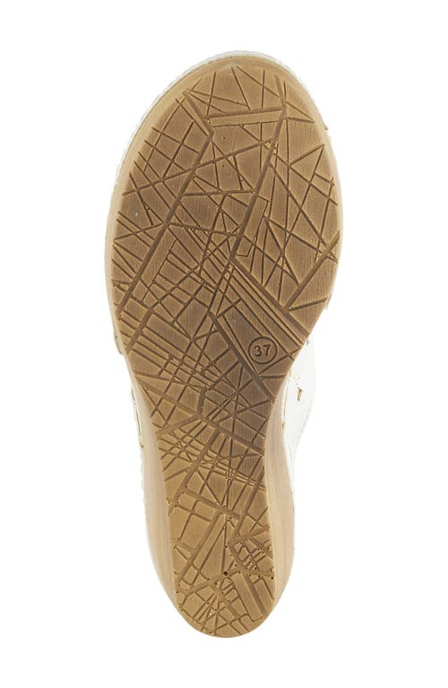 Flexus By Spring Step Dreiser Platform Wedge Slide Sandal In Beige