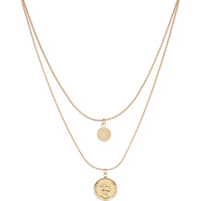 Panacea Circle Pendant Layered Necklace