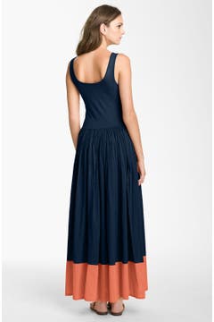French Connection Colorblock Cotton Tank Maxi Dress | Nordstrom