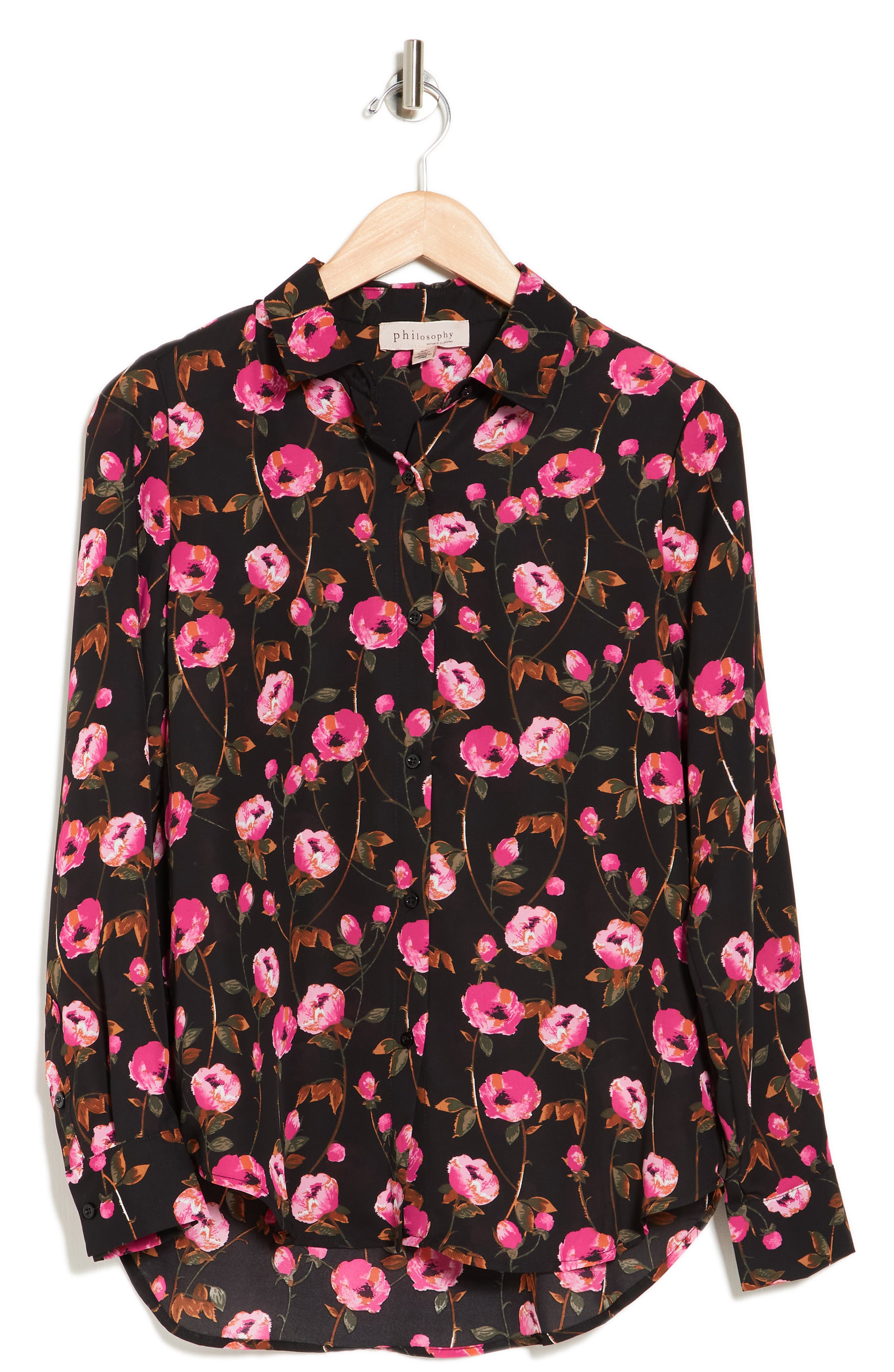 PHILOSOPHY REPUBLIC CLOTHING Floral Long Sleeve Blouse Nordstromrack