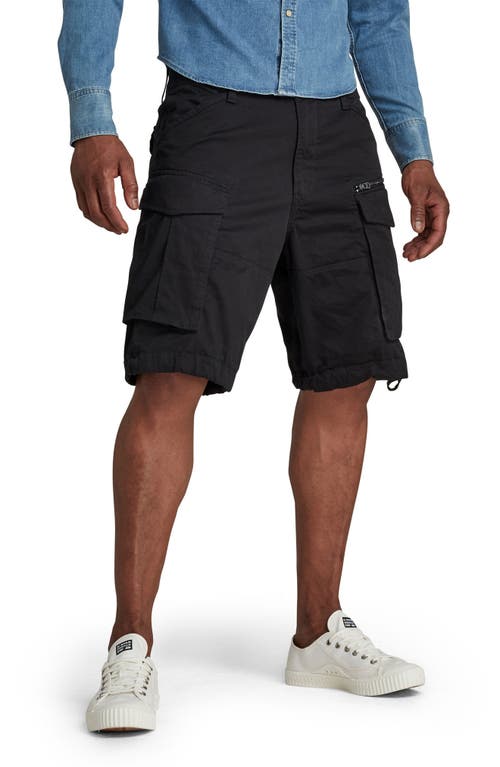 Rovic Zip Pocket Cargo Shorts in Black