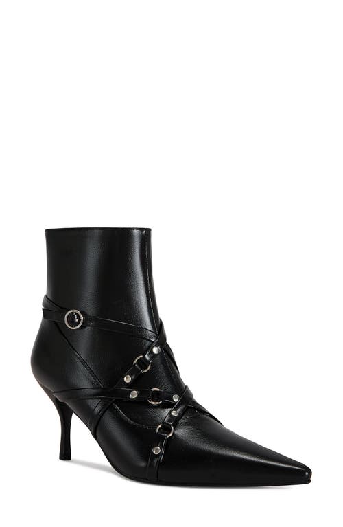 Shop Azalea Wang Purnima Water Resistant Pointed Toe Bootie In Black