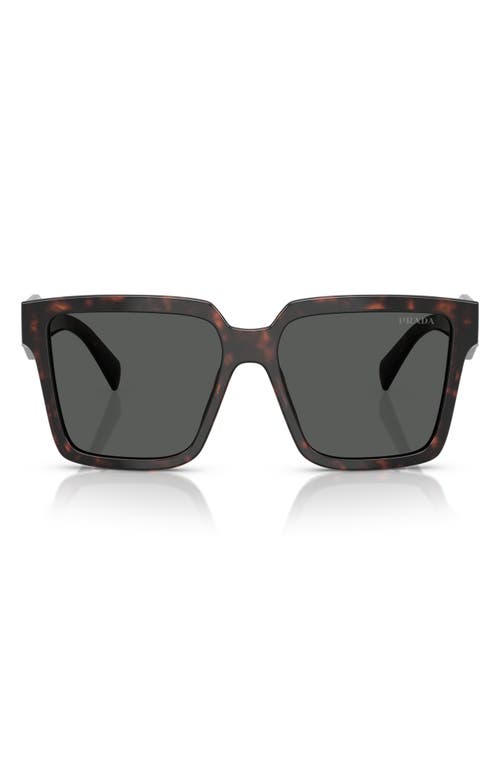 Prada 56mm Square Sunglasses In Dark Grey