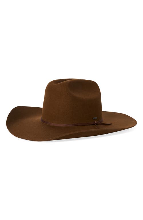 Brixton El Paso Wool Cowboy Hat in Coffee at Nordstrom, Size X-Large
