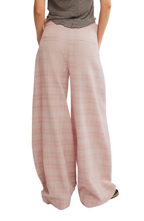 Shop Free People Tegan Wide Leg Pants In Pale Mauve