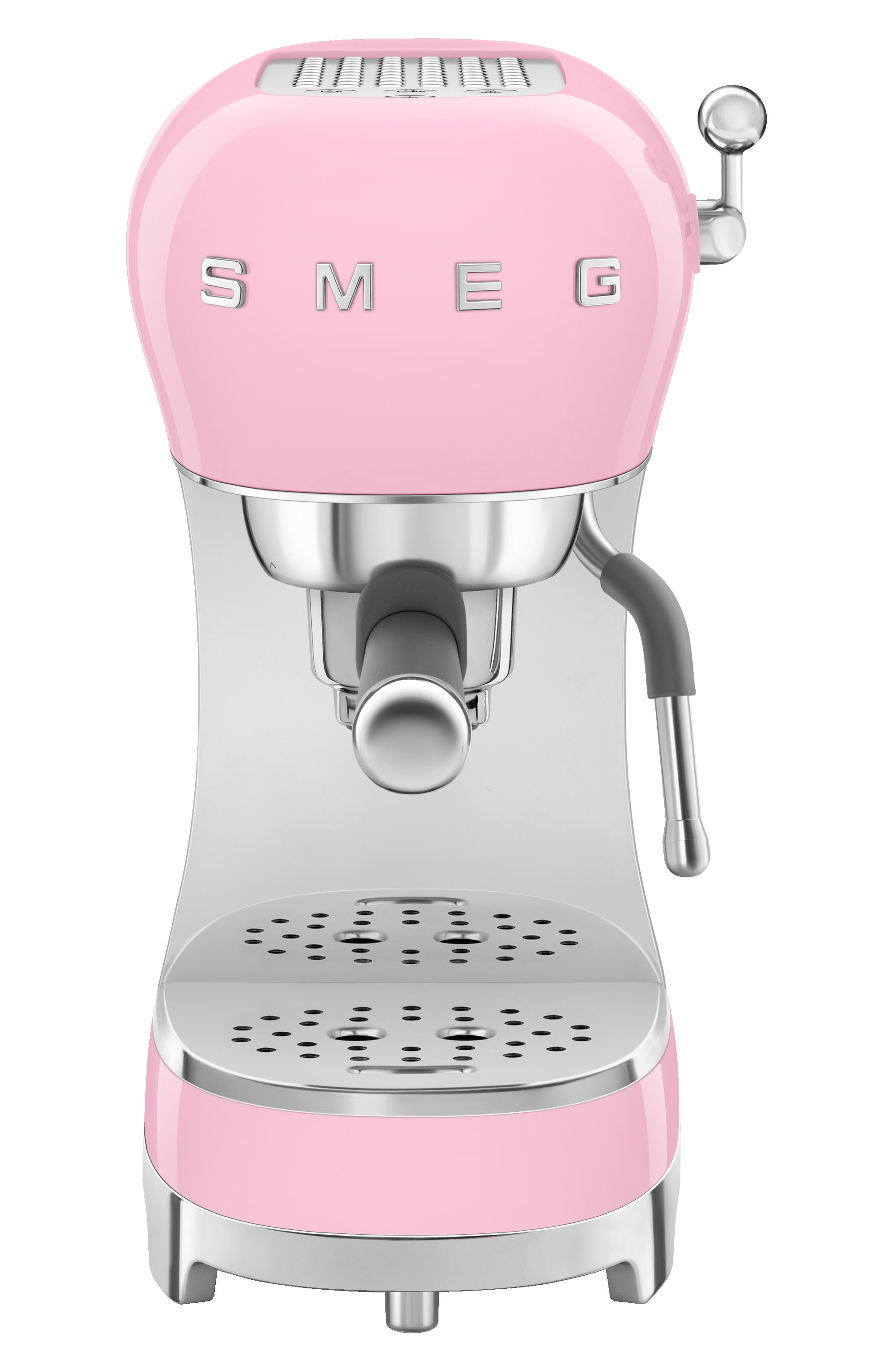 smeg Manual Espresso Machine in Pink 
