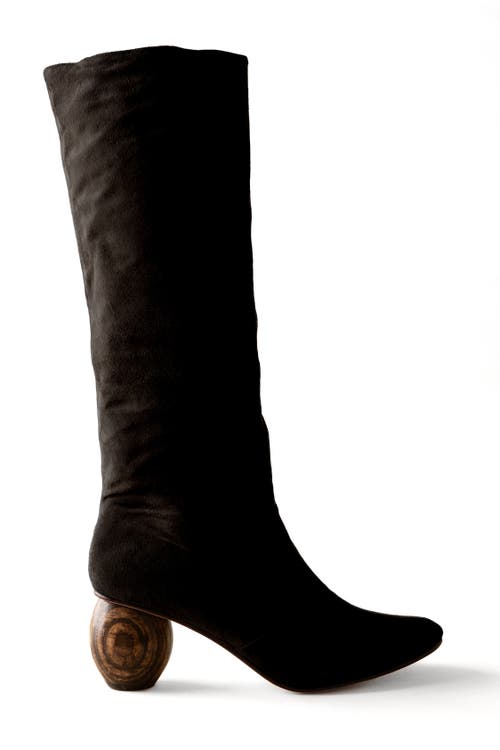 Shop Huma Blanco Quinn Boot In Coal Suede