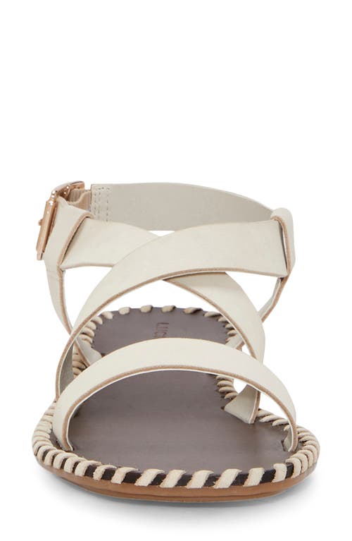 Shop Lucky Brand Zelek Ankle Strap Sandal In Lamb Icarus