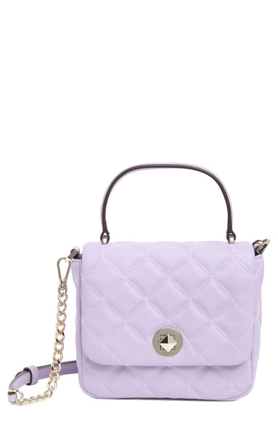 Kate Spade Natalia Quilted Square Crossbody Bag In Purple