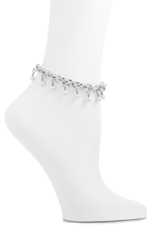 VIDAKUSH Pearlette Anklet in Silver