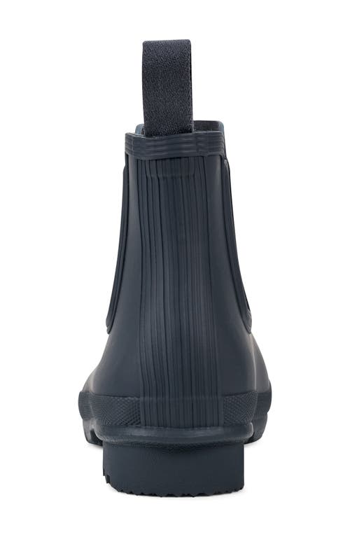 Hunter Original Waterproof Chelsea Rain Boot In Navy/navy