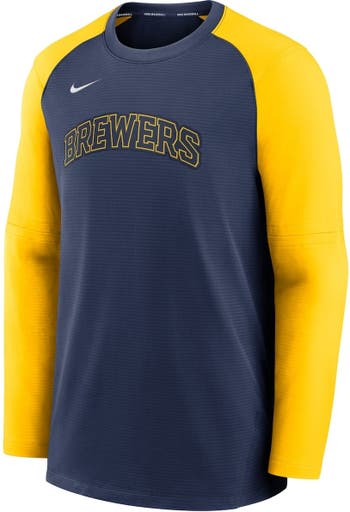 Milwaukee Brewers Nike Alternate Authentic Team Logo Jersey - Navy