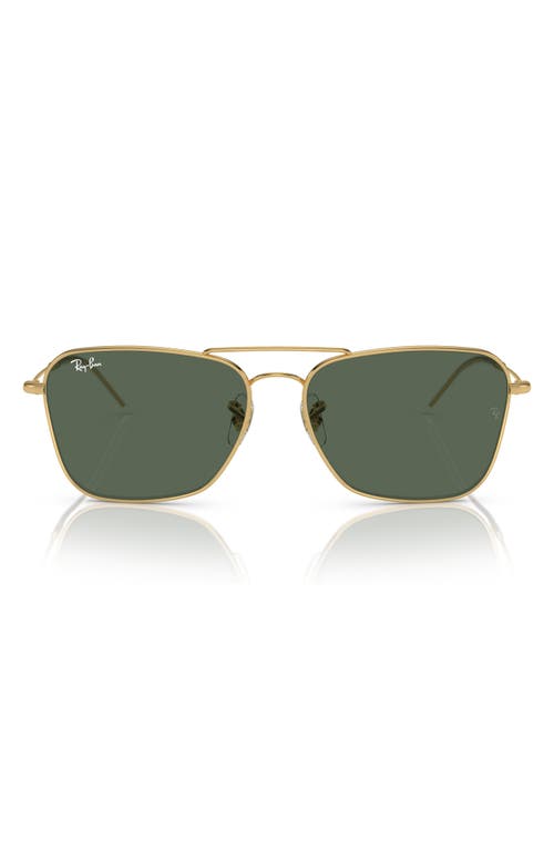 Ray Ban Ray-ban Caravan Reverse 61mm Square Sunglasses In Gunmetal