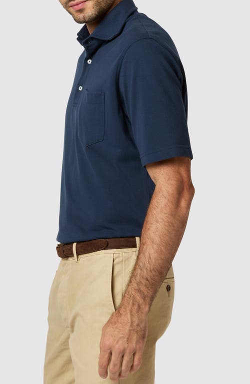 Shop Sid Mashburn Pima Cotton Piqué Polo In Navy Pique