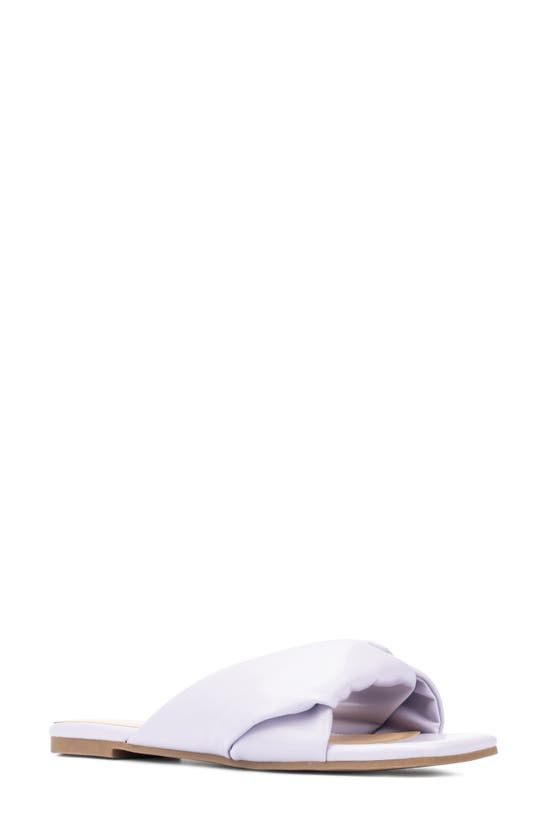 Fashion To Figure Women's Pamela Wide Width Flats In Lavender