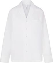 SKIMS Cotton Poplin Button-Up Pajama Shirt