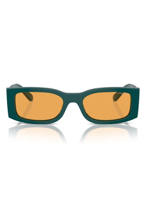 Vogue 53mm Rectangular Sunglasses In Full Octanium