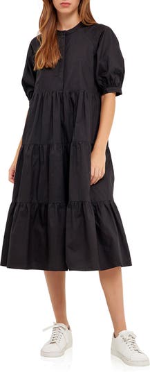 English Factory Puff Sleeve Dress | Nordstrom