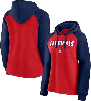 Youth Red/Heathered Gray St. Louis Cardinals Team Raglan Long Sleeve Hoodie  T-Shirt