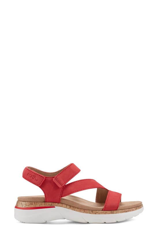 Shop Earth Roni Ankle Strap Sandal In Medium Red