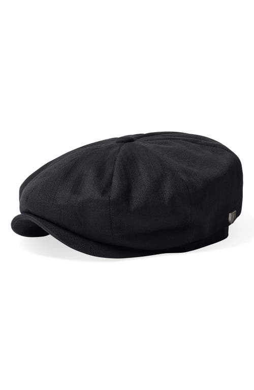 Brood Wool Blend Driving Cap in Black