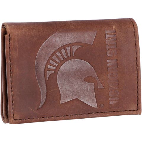Eagles Wings Men's Minnesota Twins Leather Trifold Wallet with Concho