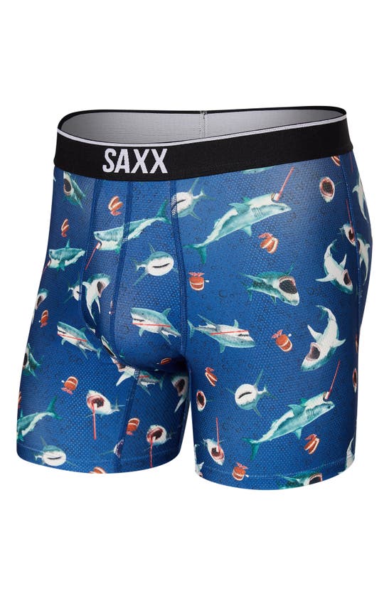 SAXX VOLT BREATHABLE MESH SLIM FIT BOXER BRIEFS