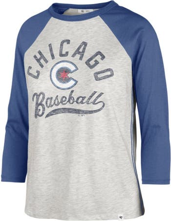 Men's '47 Cream Chicago White Sox City Connect Crescent Franklin Raglan Three-Quarter Sleeve T-Shirt Size: Small