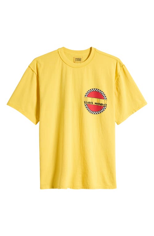 Shop Diet Starts Monday Baja Run Cotton Graphic T-shirt In Yellow