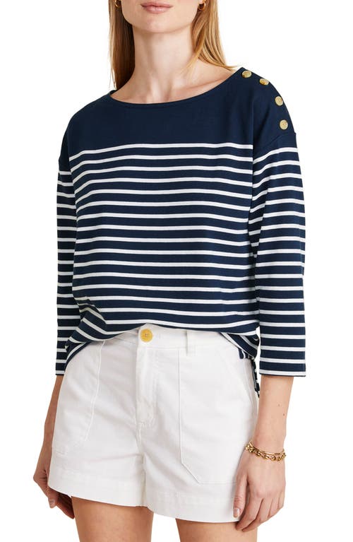 vineyard vines Jamestown Stripe Organic Cotton T-Shirt H. stripe-Navy/White at Nordstrom,