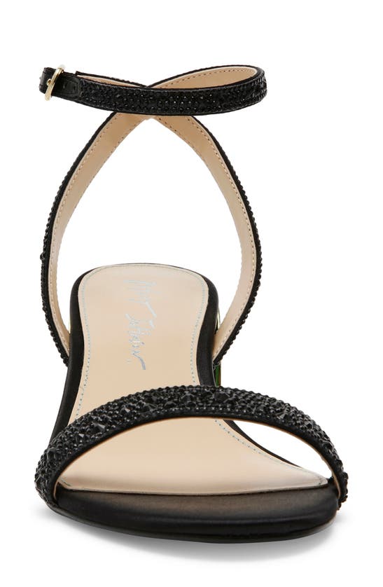 Shop Betsey Johnson Jean Ankle Strap Sandal In Black