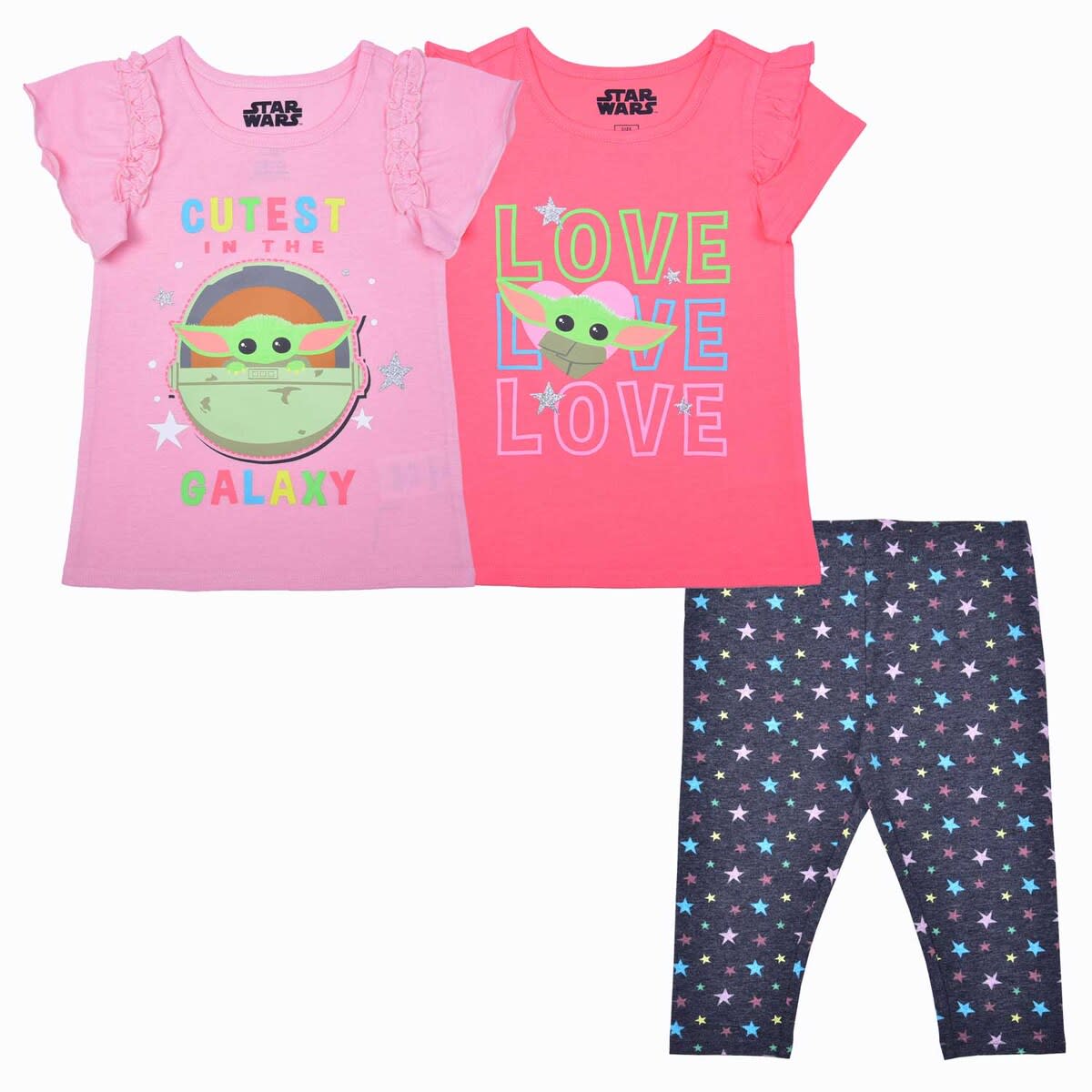 Children's Apparel Network Toddler Grogu Pink/Coral/Navy The
