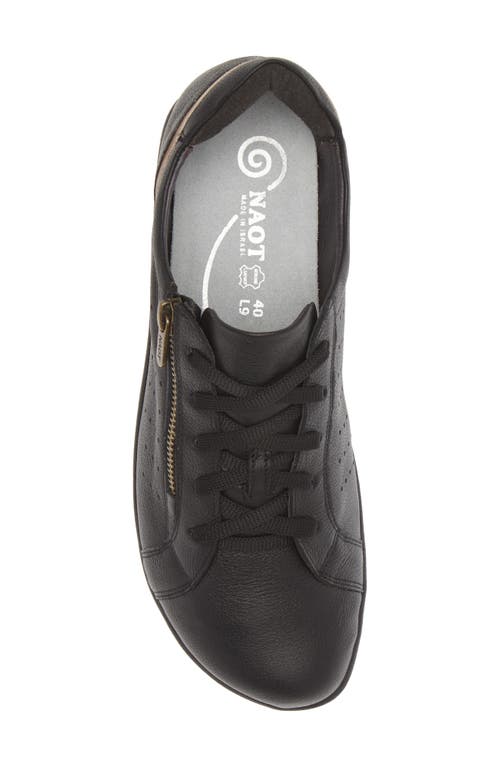 Naot Moko Zip Sneaker In Soft Black/khaki Beige