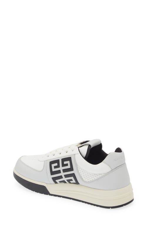 Shop Givenchy G4 Low Top Leather Sneaker In Grey/black