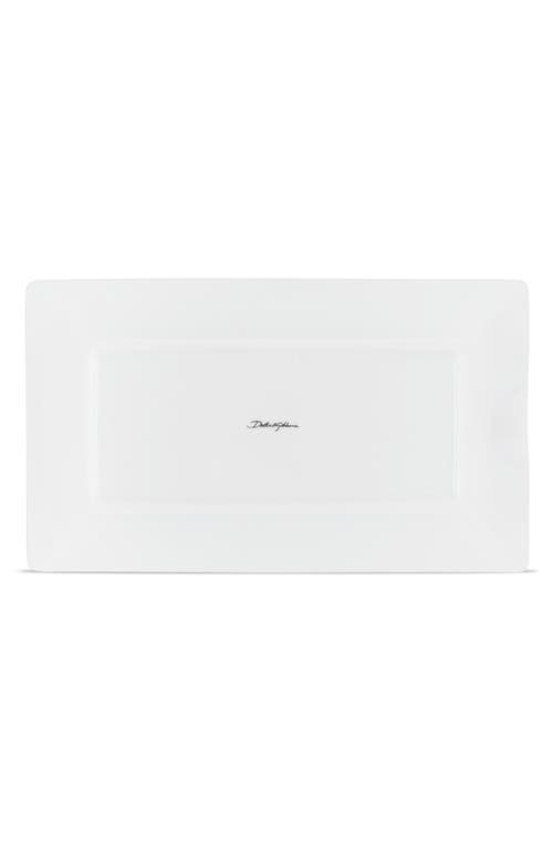 Dolce & Gabbana Dolce&gabbana Carretto Porcelain Rectangular Ashtray In Red Multi