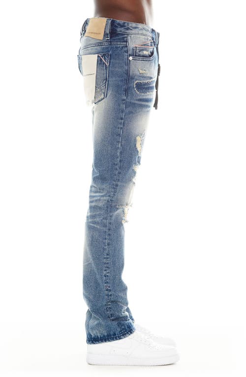 Shop Cult Of Individuality Rebel Ripped Straight Leg Jeans In Knox