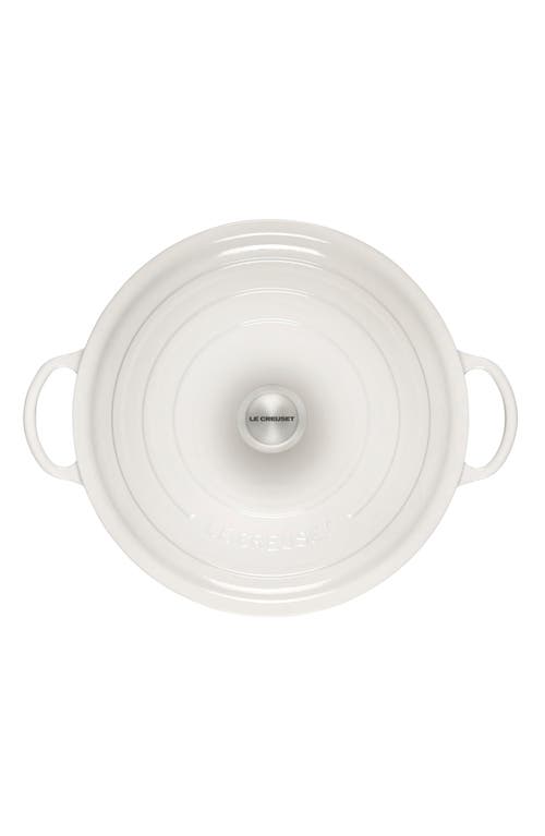 Le Creuset Signature 7.5-quart Enameled Cast Iron Brazier In White