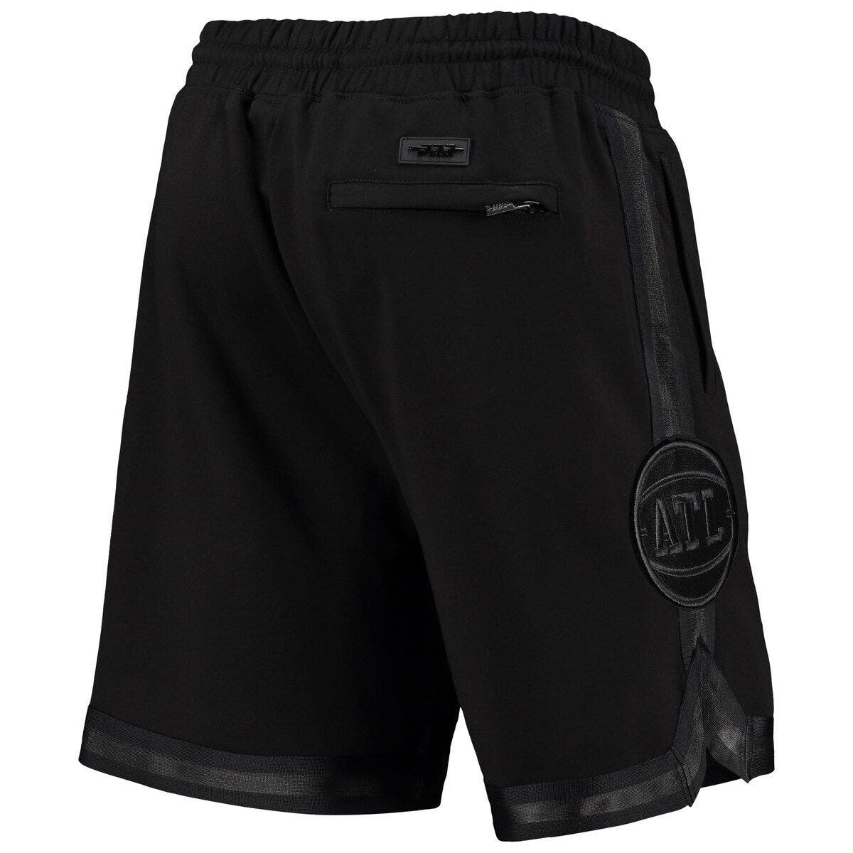 PRO STANDARD Men's Pro Standard Atlanta Hawks Triple Black Gloss Shorts